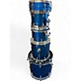 Used Ludwig 5 Piece Accent BLUE Drum Kit BLUE