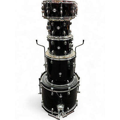 Used Ludwig 5 Piece Accent Black Drum Kit