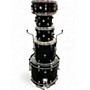 Used Ludwig 5 Piece Accent Black Drum Kit Black