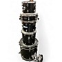 Used Ludwig 5 Piece Accent Black Drum Kit Black