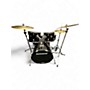 Used Ludwig 5 Piece Accent Black Drum Kit Black