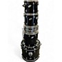 Used Ludwig 5 Piece Accent Black Drum Kit Black
