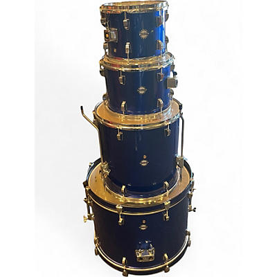 Used Ludwig 5 Piece Accent Blue Drum Kit