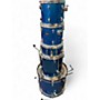 Used Ludwig 5 Piece Accent Blue Sparkle Drum Kit Blue Sparkle