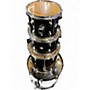 Used Ludwig 5 Piece Accent Burgundy Drum Kit Burgundy