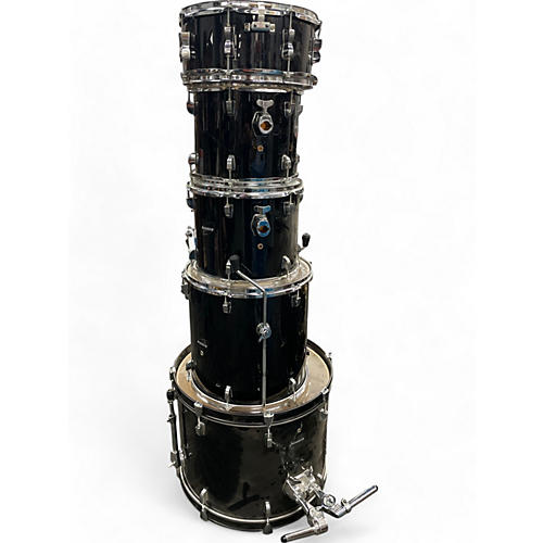 Ludwig Used Ludwig 5 Piece Accent CS Black Drum Kit Black