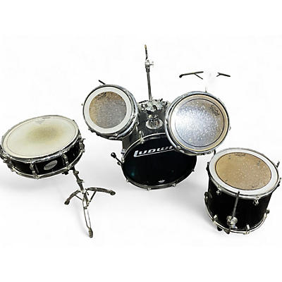 Used Ludwig 5 Piece Accent CS Black Drum Kit