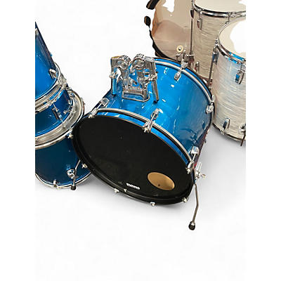 Used Ludwig 5 Piece Accent CS Blue Sparkle Drum Kit