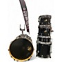 Used Ludwig 5 Piece Accent CS CUSTOM Black Drum Kit Black