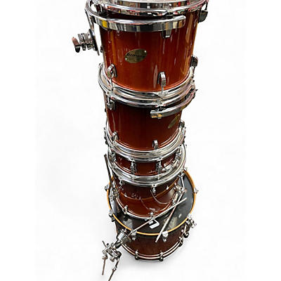 Used Ludwig 5 Piece Accent CS Custom Amber Sparkle Drum Kit