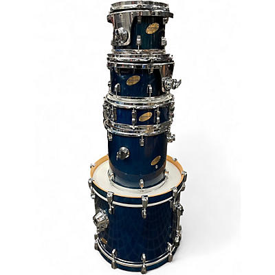 Used Ludwig 5 Piece Accent CS Custom Blue Drum Kit