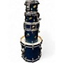 Used Ludwig 5 Piece Accent CS Custom Blue Drum Kit Blue
