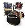Used Ludwig 5 Piece Accent CS RED Drum Kit RED