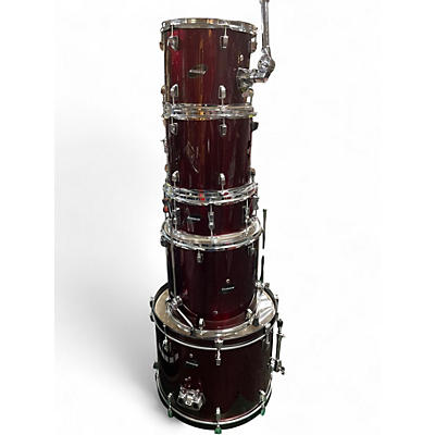Used Ludwig 5 Piece Accent CS Red Drum Kit