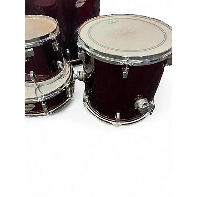 Used Ludwig 5 Piece Accent CS Red Drum Kit