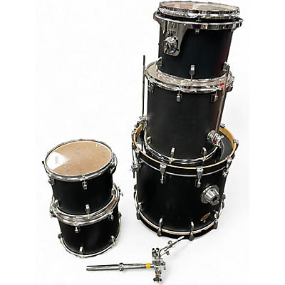 Used Ludwig 5 Piece Accent CS Satin Black Drum Kit