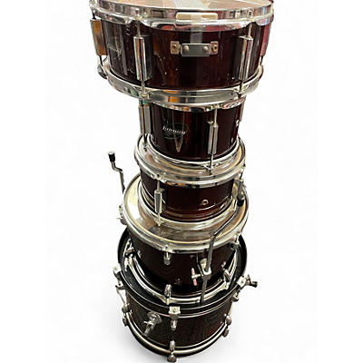 Used Ludwig 5 Piece Accent CS Wine Red Drum Kit