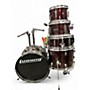 Used Ludwig 5 Piece Accent CS red Drum Kit red