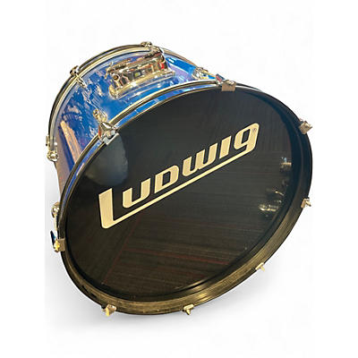 Used Ludwig 5 Piece Accent Combo Blue Drum Kit