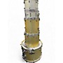 Used Ludwig 5 Piece Accent Gold Silver Drum Kit Gold Silver