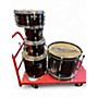 Used Ludwig 5 Piece Accent Midnight Wine Drum Kit Midnight Wine