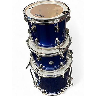 Used Ludwig 5 Piece Accent Royal Blue Drum Kit