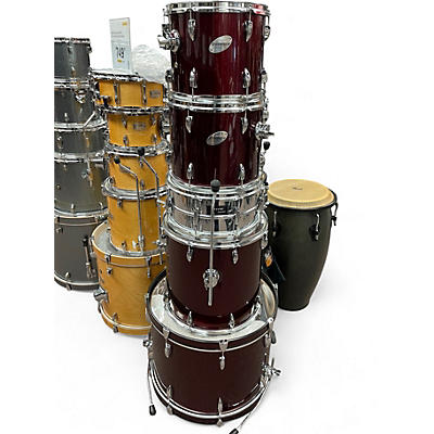 Used Ludwig 5 Piece Accent Wine Red Drum Kit