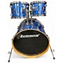 Used Ludwig 5 Piece BACK BEAT ELITE BLUE Drum Kit BLUE