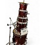 Used Ludwig 5 Piece BACKBEAT 5 PIECE SPARKLE RED Drum Kit SPARKLE RED