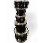 Used Ludwig 5 Piece BACKBEAT BLACK SPARKLE Drum Kit BLACK SPARKLE