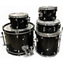 Used Ludwig 5 Piece BACKBEAT BLACK SPARKLE Drum Kit BLACK SPARKLE