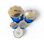 Used Ludwig 5 Piece BACKBEAT BLUE SPARKLE Drum Kit BLUE SPARKLE