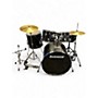 Used Ludwig 5 Piece BACKBEAT Black Drum Kit Black