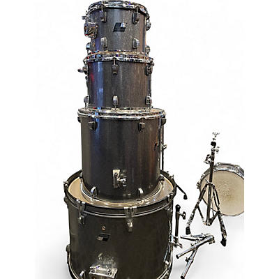 Used Ludwig 5 Piece BACKBEAT Silver Sparkle Drum Kit