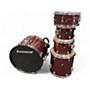 Used Ludwig 5 Piece BACKBEAT Wine Red Drum Kit Wine Red
