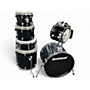 Used Ludwig 5 Piece BackBeat Black Sparkle Drum Kit Black Sparkle