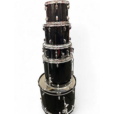 Used Ludwig 5 Piece BackBeat Black Sparkle Drum Kit
