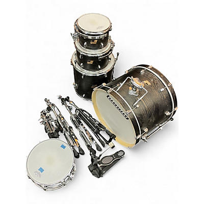 Used Ludwig 5 Piece BackBeat Elite 5-Piece Complete Midnight Grain Drum Kit