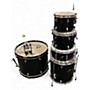 Used Ludwig 5 Piece Backbeat Black Drum Kit Black