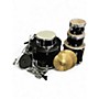 Used Ludwig 5 Piece Backbeat Black Drum Kit Black
