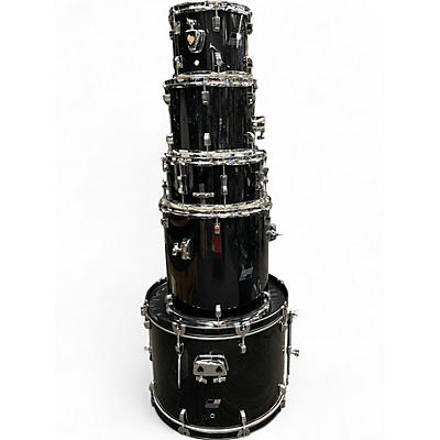 Used Ludwig 5 Piece Backbeat Black Sparkle Drum Kit