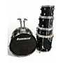 Used Ludwig 5 Piece Backbeat Black Sparkle Drum Kit Black Sparkle