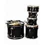 Used Ludwig 5 Piece Backbeat Complete Beginner Drumset  Black Sparkle Drum Kit Black Sparkle