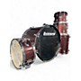 Used Ludwig 5 Piece Backbeat Complete Burgundy Mist Drum Kit Burgundy Mist