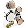 Used Ludwig 5 Piece Backbeat Metallic Gray Sparkle Drum Kit Metallic Gray Sparkle