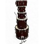 Used Ludwig 5 Piece Backbeat Red Sparkle Drum Kit Red Sparkle