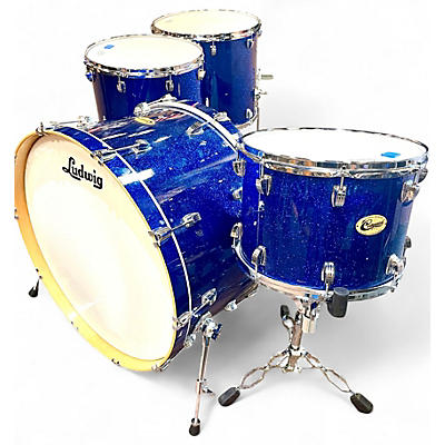 Used Ludwig 5 Piece Centennial BLUE SPARKLE Drum Kit