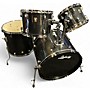Used Ludwig 5 Piece Classic Maple Black Galaxy Drum Kit Black Galaxy