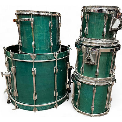 Ludwig Used Ludwig 5 Piece Classic Maple Loch Ness Green Drum Kit