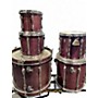 Used Ludwig 5 Piece Classic Maple Purple Shadow Drum Kit Purple Shadow